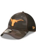 Texas Longhorns New Era Camo 39THIRTY Flex Hat - Black