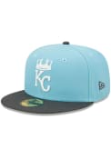 Kansas City Royals New Era 2T Color Pack 59FIFTY Fitted Hat - Blue
