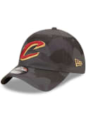 Cleveland Cavaliers New Era Camo Core Classic 9TWENTY 2.0 Adjustable Hat - Black