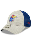 Kansas Jayhawks New Era Active 9FORTY Adjustable Hat - Grey