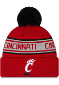 New Era Repeat Pom Cincinnati Bearcats Mens Knit Hat - Red