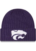 New Era Core Classic K-State Wildcats Mens Knit Hat - Purple