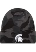 Michigan State Spartans New Era Camo Cuff Knit - Black
