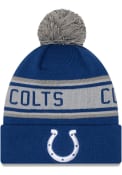 Indianapolis Colts New Era Repeat Pom Knit - Blue