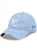 Kansas City Royals Womens New Era Floral 9TWENTY Adjustable - Light Blue