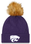 New Era Snowy K-State Wildcats Womens Knit Hat - Purple