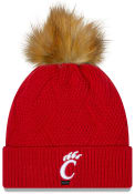 New Era Snowy Cincinnati Bearcats Womens Knit Hat - Red