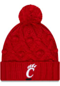 New Era Toasty Cincinnati Bearcats Womens Knit Hat - Red
