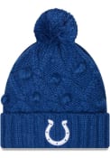Indianapolis Colts Womens New Era Toasty Knit - Blue