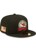 Kansas City Chiefs New Era 2022 Salute to Service 59FIFTY Fitted Hat - Black