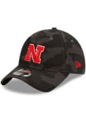 Nebraska Cornhuskers New Era Camo Core Classic 9TWENTY 2.0 Adjustable Hat - Black