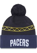 Indiana Pacers New Era 2022 NBA City Edition Knit - Navy Blue