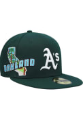 Oakland Athletics New Era Stateview 59FIFTY Fitted Hat - Green