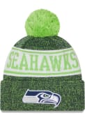 Seattle Seahawks New Era Banner Pom Knit - Blue