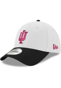 Indiana Hoosiers New Era Stretch Snap 9FORTY Adjustable Hat - White
