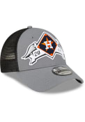 Houston Astros New Era 2022 MLB LDS Winner Trucker 9FORTY Adjustable Hat - Grey