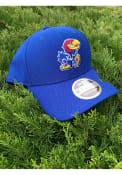 Kansas Jayhawks New Era Stretch Snap 9FORTY Adjustable Hat - Blue