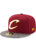 Cleveland Cavaliers New Era Gripping Vize 59FIFTY Fitted Hat - Maroon