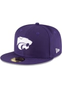New Era 59FIFTY K-State Wildcats Fitted Hat - Purple