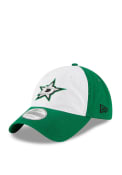 Dallas Stars New Era Core Shore White Front 9TWENTY Adjustable Hat - Black