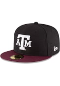 Texas A&M Aggies New Era Black College 59FIFTY Fitted Hat