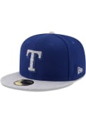 Texas Rangers New Era Blue Heather Fresh Fit 59FIFTY Fitted Hat