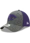 K-State Wildcats New Era Shadow Blocker 39THIRTY Flex Hat - Grey