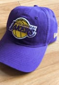 Los Angeles Lakers New Era Core Classic 9TWENTY Adjustable Hat - Purple
