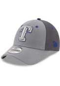 New Era Texas Rangers Grey The League Gray Pop Jr 9FORTY Youth Adjustable Hat