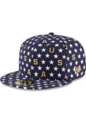 Americana Navy Blue All Over Rally Pride 59FIFTY Fitted Hat