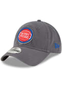 Detroit Pistons New Era Core Classic Twill 9TWENTY Adjustable Hat - Grey
