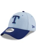 Texas Rangers New Era 2018 Fathers Day 9FORTY Adjustable Hat - Blue