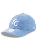 New Era Kansas City Royals Womens Blue Linen Leap 9TWENTY Adjustable Hat