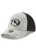 Missouri Tigers New Era Camo Front Neo 39THIRTY Flex Hat - Grey