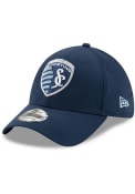 New Era Sporting Kansas City Navy Blue Perf Play 39THIRTY Flex Hat