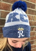 Kansas City Royals New Era City Fade Cuff Knit Knit - Grey