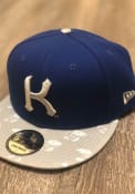 New Era Kansas Jayhawks Blue All-Over Bill Vault 9FIFTY Snapback Hat