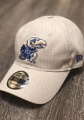 New Era Kansas Jayhawks Chalk Shadow Tech 9TWENTY Adjustable Hat - White