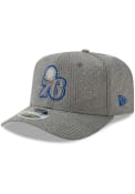New Era Philadelphia 76ers Grey NBA19 Training Stretch 9FIFTY Snapback Hat