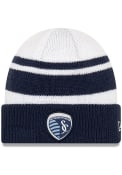 New Era Sporting Kansas City Navy Blue Cozy Cuff Knit Hat