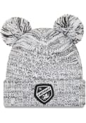New Era FC Cincinnati Womens White Pom Duel Cuff Knit Hat