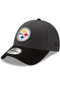 New Era Pittsburgh Steelers Grey JR League 9FORTY Youth Adjustable Hat