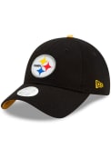 New Era Pittsburgh Steelers Womens Black Bow Back 9TWENTY Adjustable Hat