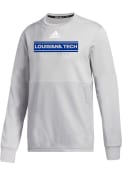 Louisiana Tech Bulldogs Team Issue Crew Sweatshirt - Grey