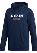 Akron Zips Fleece Hooded Sweatshirt - Navy Blue