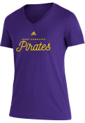 East Carolina Pirates Womens Blend T-Shirt - Purple