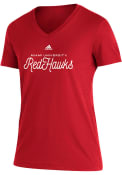 Miami RedHawks Womens Blend T-Shirt - Red