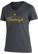 Wyoming Cowboys Womens Blend T-Shirt - Grey