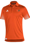 Miami Hurricanes Sideline21 Primeblue Polo Shirt - Orange