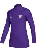 Washington Huskies Womens Game Mode Performance 1/4 Zip Pullover - Purple